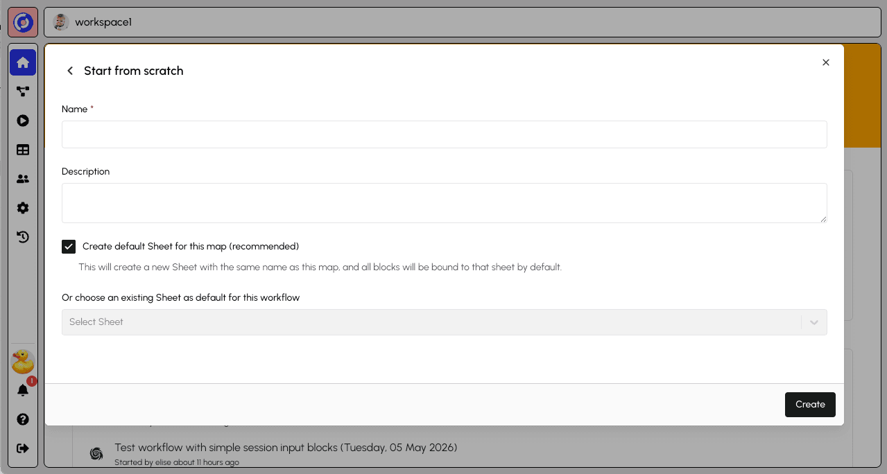 Workflow Details Form