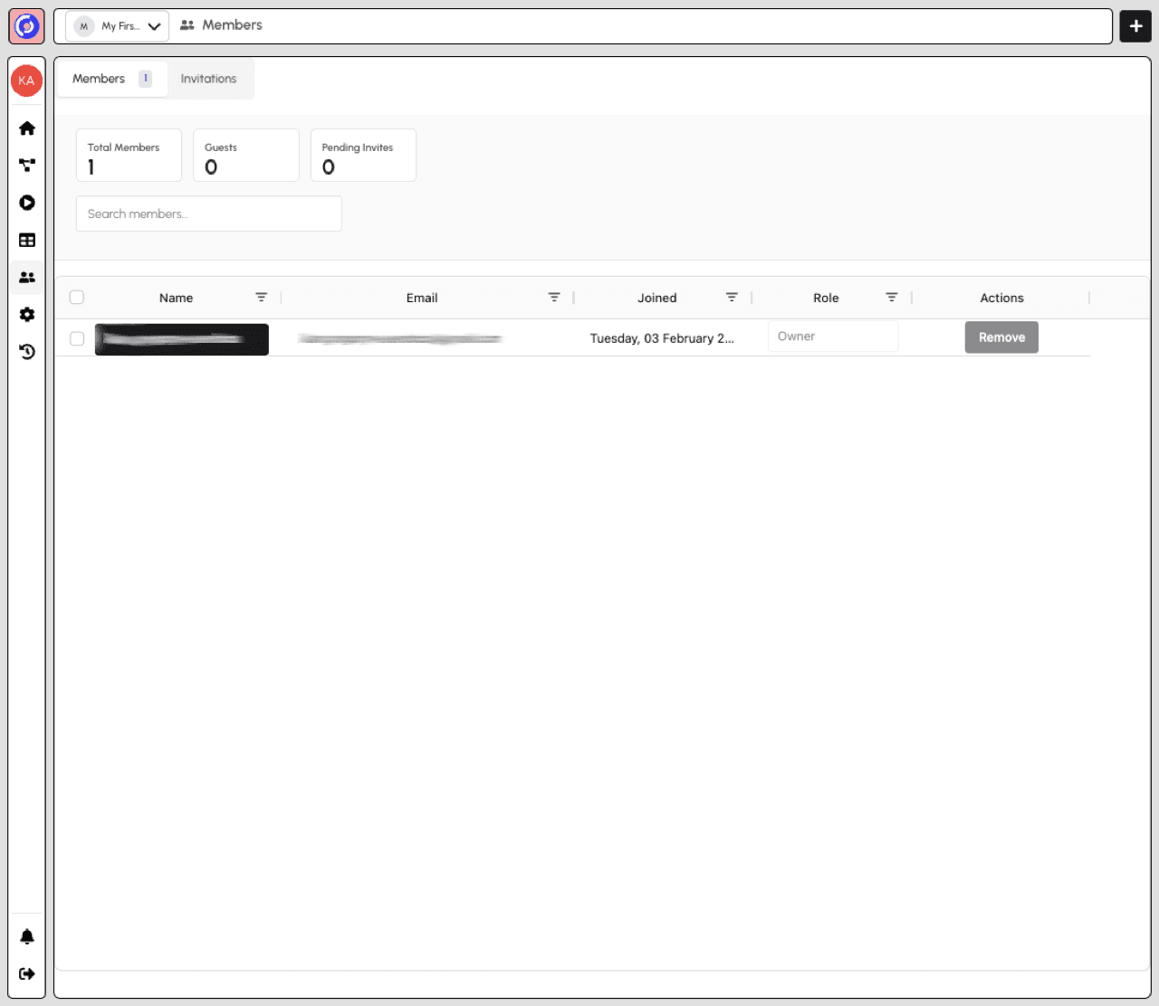 Members Page