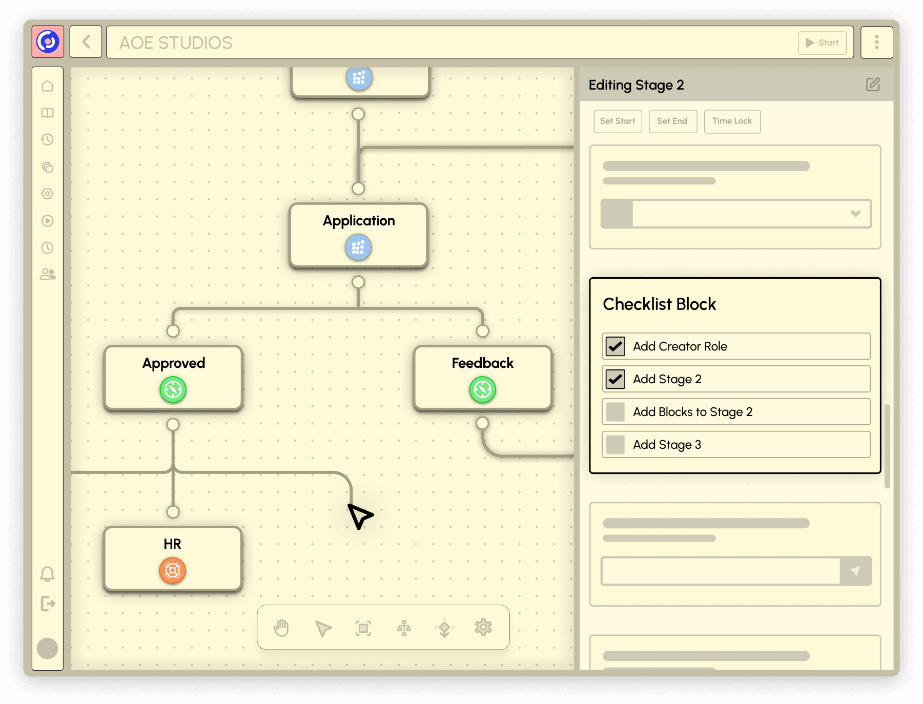 Eddy's visual process builder