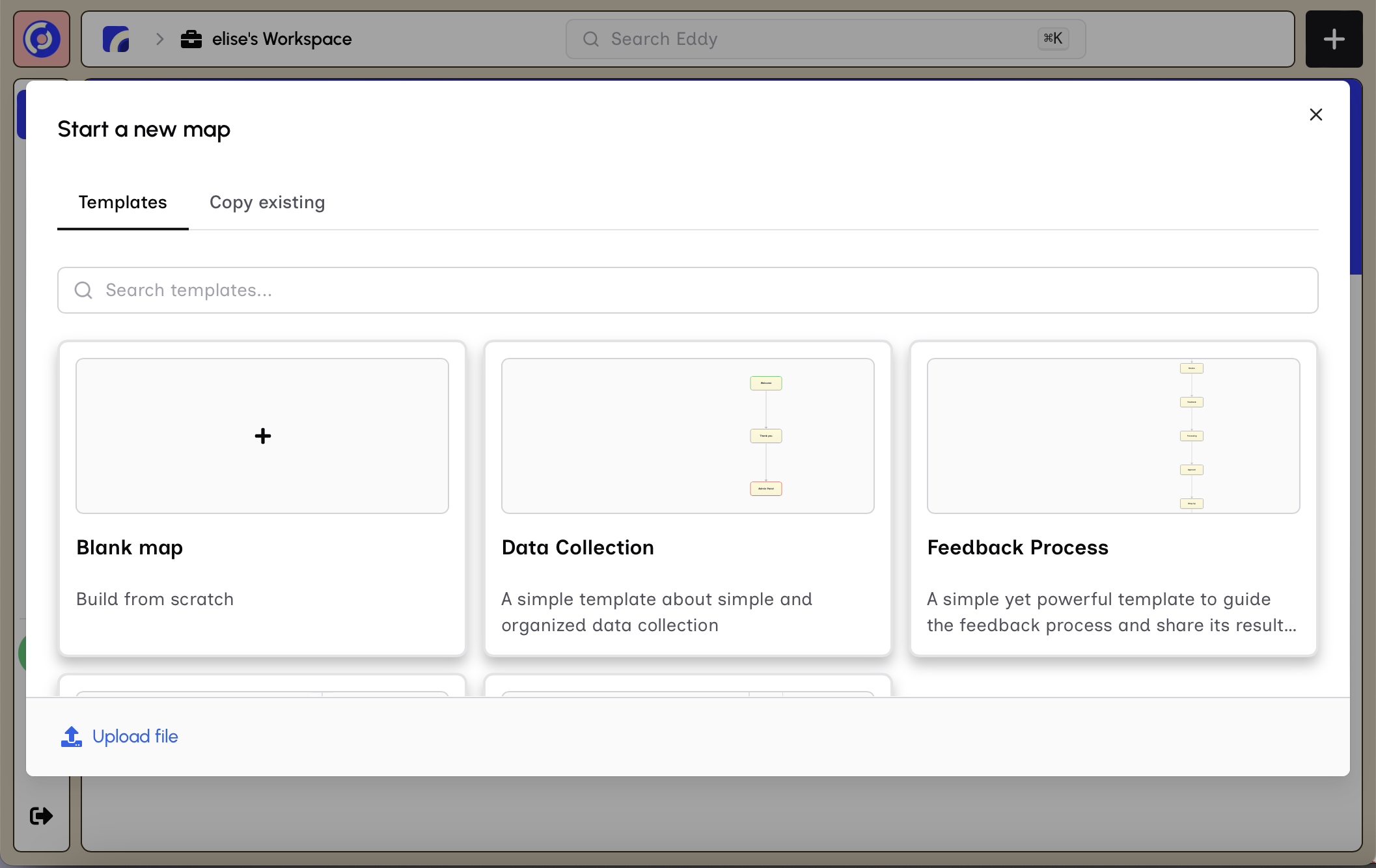 New map Dialog