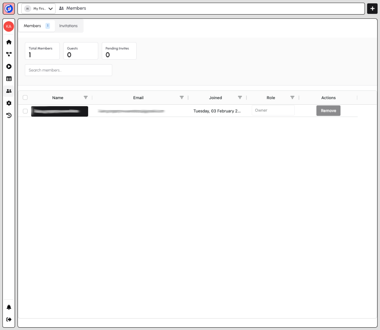 Members Page