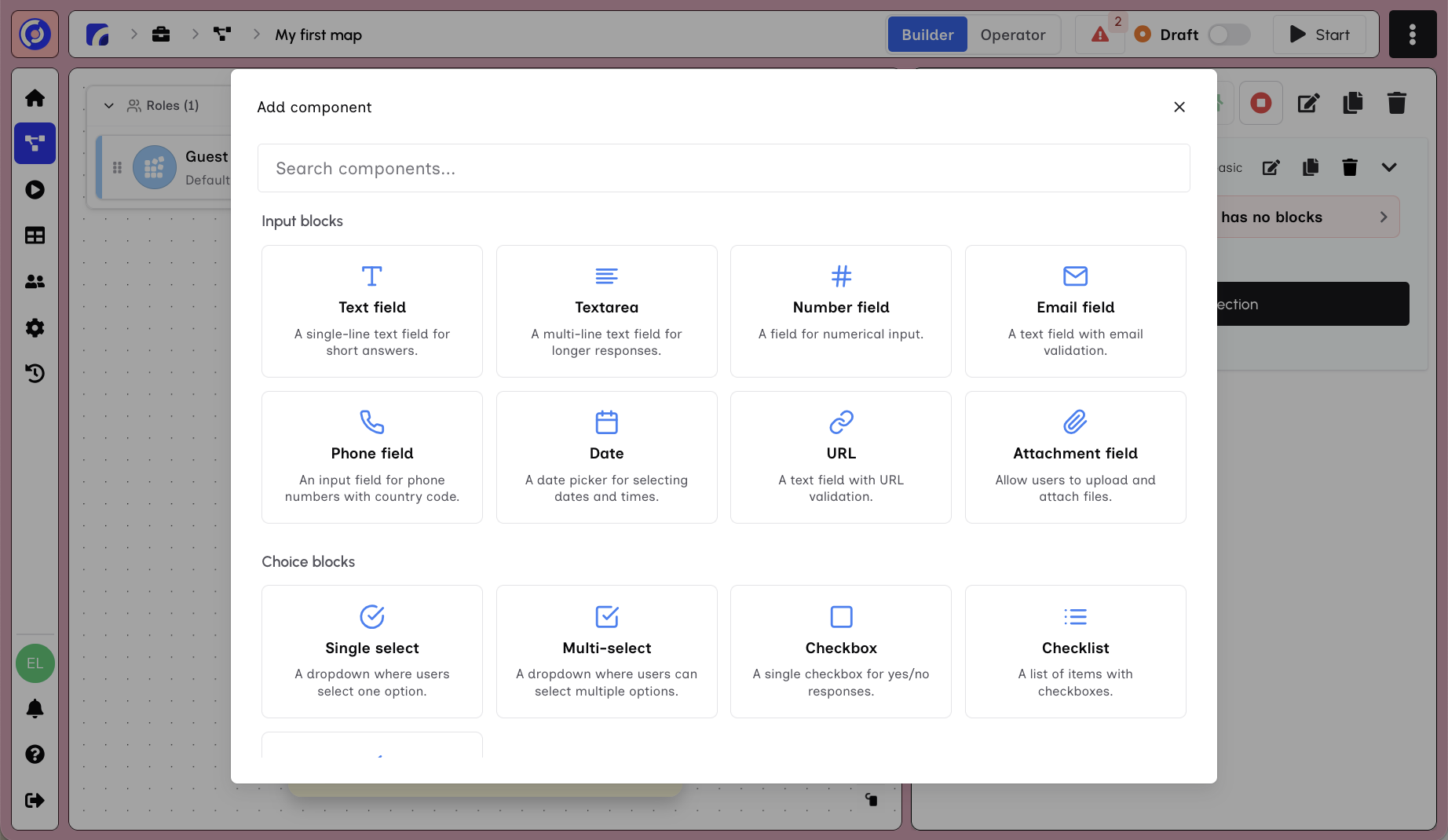 Add Block Dialog