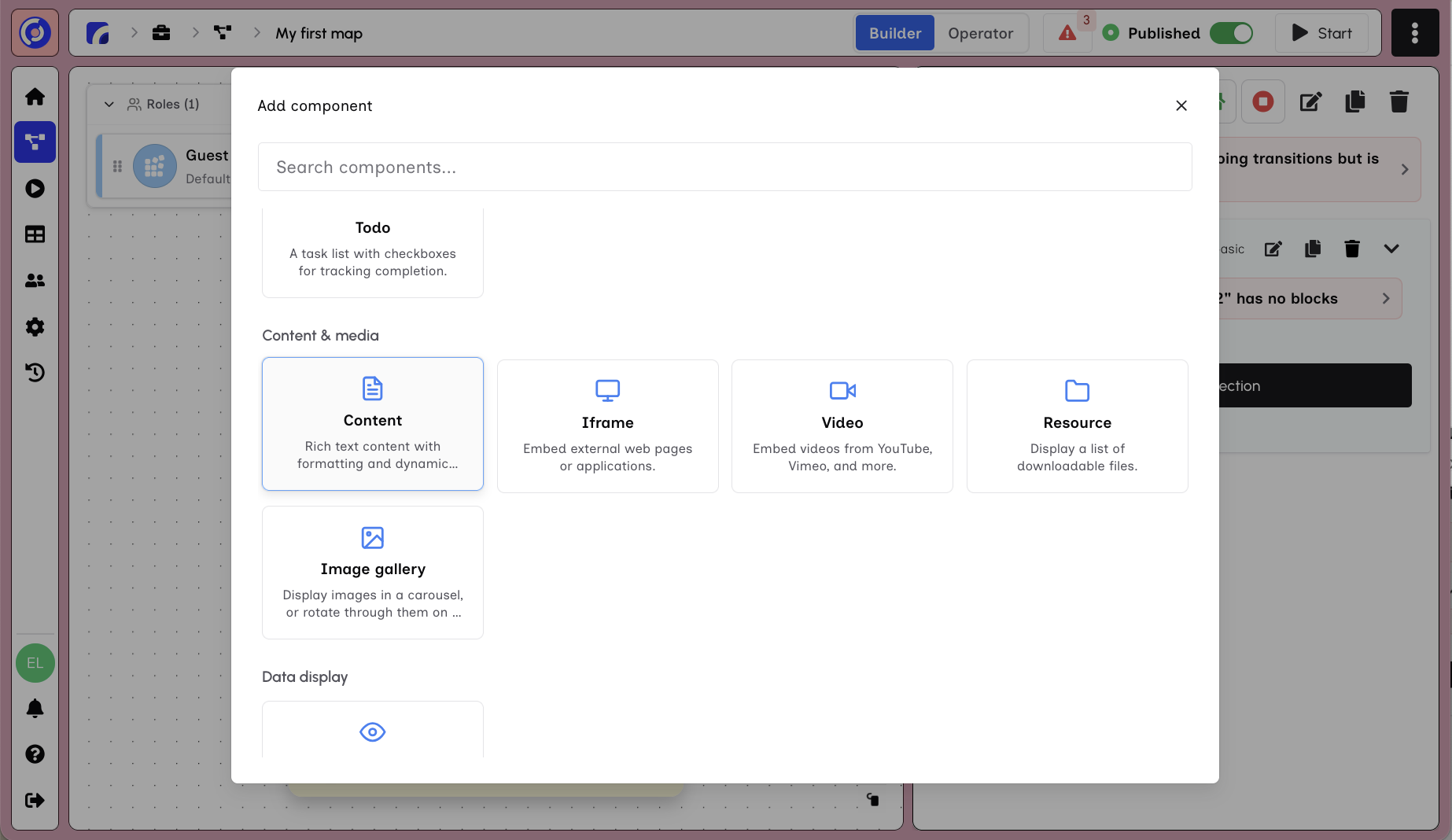 Add Content Block