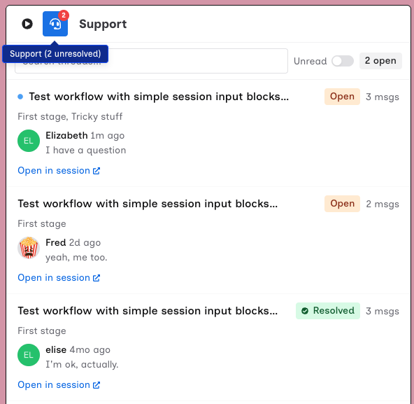 Support Panel